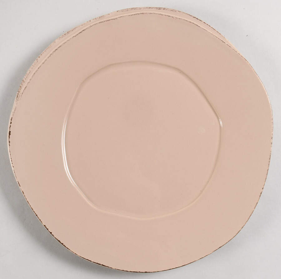 Lastra Cappuccino (Tan Glaze) Dinner Plate by Vietri (Italy)-1