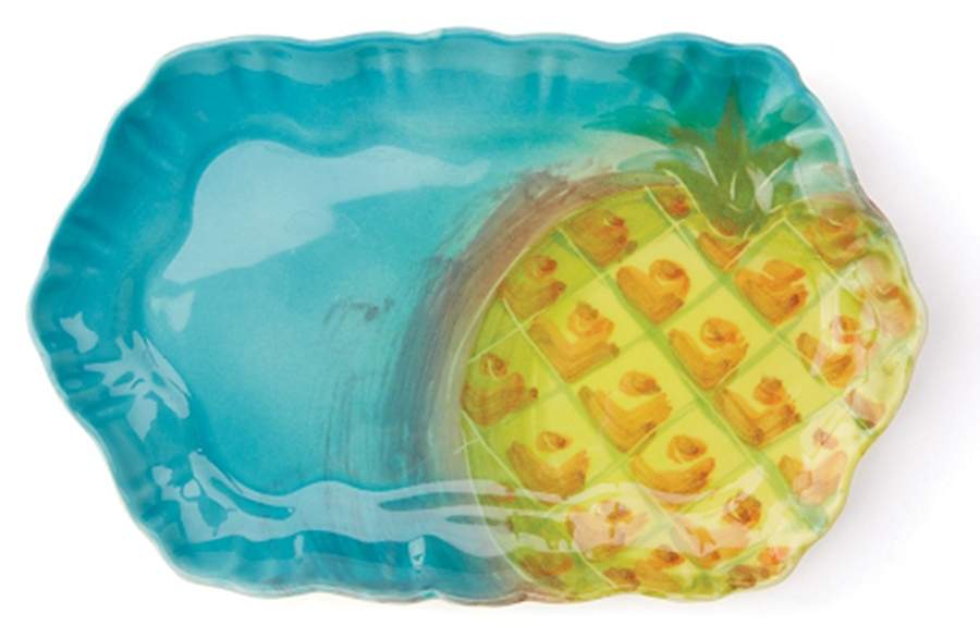 Sara's Fresh Fruit 10" Rectangular Serving Platter by Vietri (Italy)-1