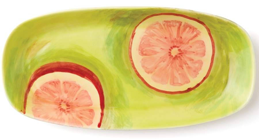 Sara's Fresh Fruit 18" Oval Serving Platter by Vietri (Italy)-1