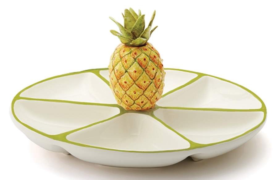 Sara's Fresh Fruit 6 Part Divided Server by Vietri (Italy)-1