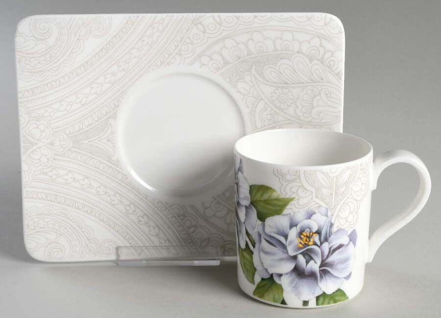 Quinsai Garden Flat Cup & Saucer Set by Villeroy & Boch-1
