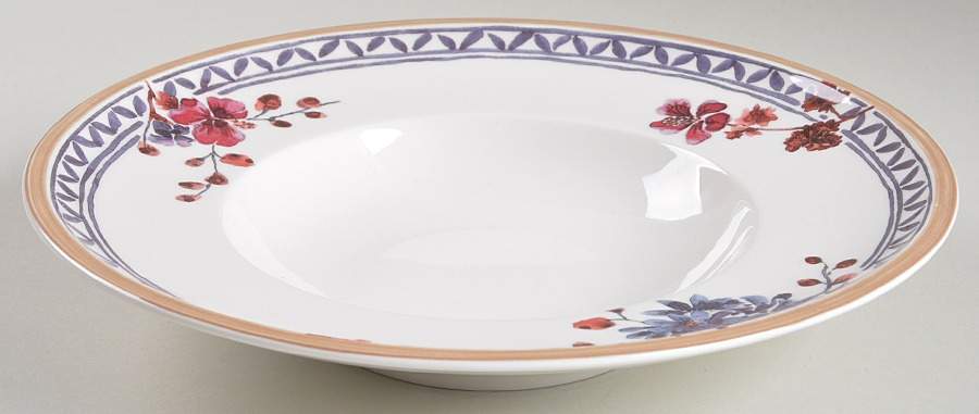 Provencal Lavender Large Rim Soup Bowl by Villeroy & Boch-1