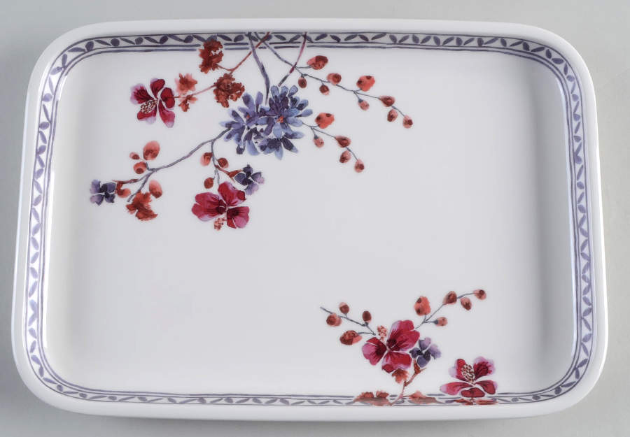 Provencal Lavender 12" Rectangular Tray (AKA Lid for RB11) by Villeroy & Boch-1