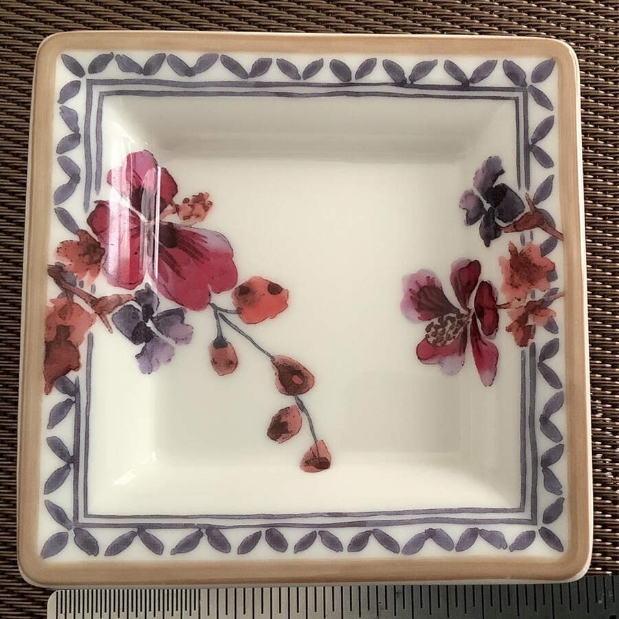 Provencal Lavender 3" Square Dish by Villeroy & Boch-1