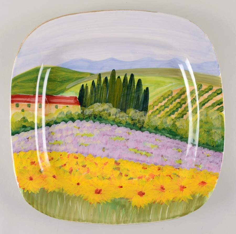 Hillside 15" Wall Plate by Vietri (Italy)-1