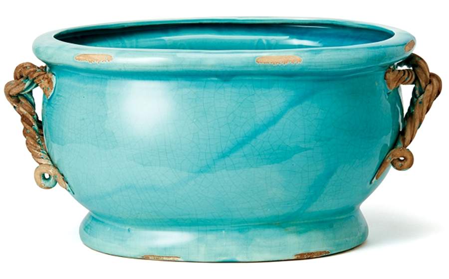 Il Nodo Oval Cachepot by Vietri (Italy)-1
