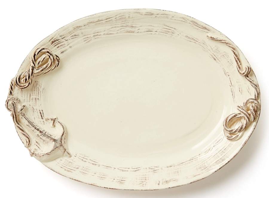 Il Nodo Anchora 20" Oval Tray by Vietri (Italy)-1