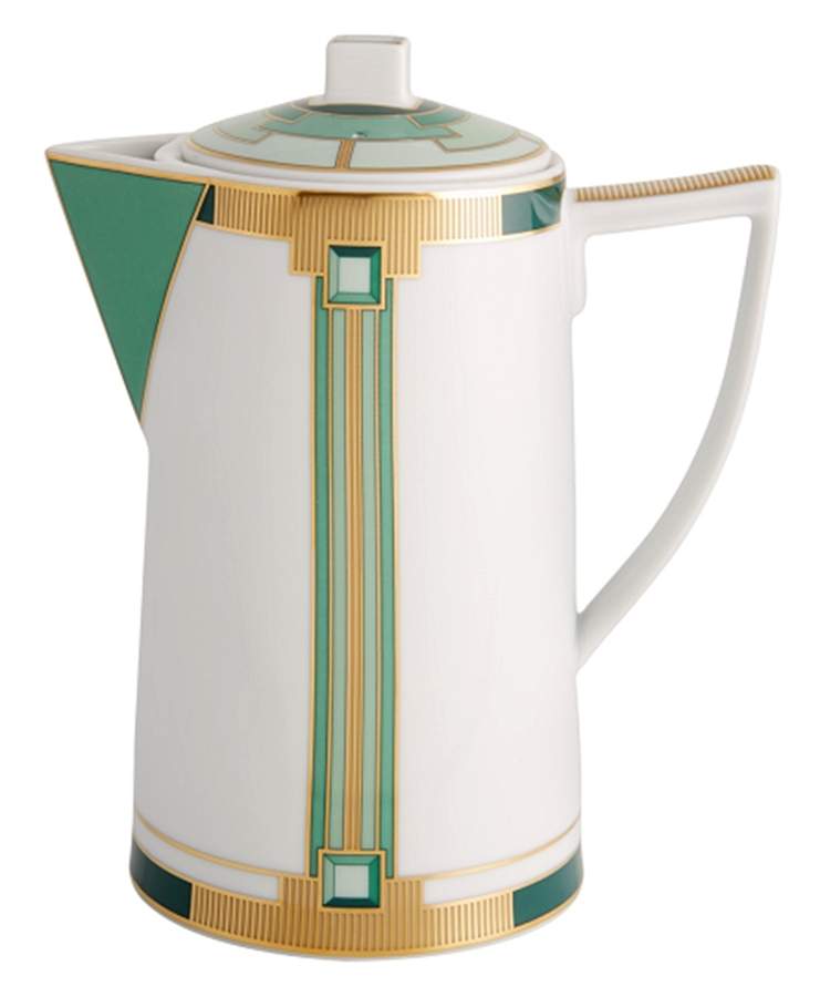 Emerald Coffee Pot & Lid by Vista Alegre-1