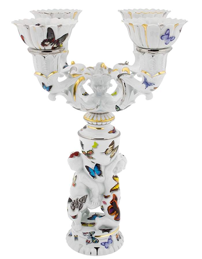 Butterfly Parade by Christian LaCroix 4 Light Candelabra by Vista Alegre-1