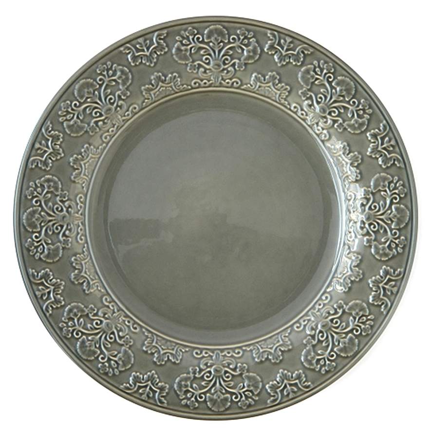 Cadiz Gray Dinner Plate by Vista Alegre-1