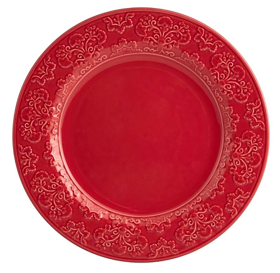 Cadiz Red Dinner Plate by Vista Alegre-1