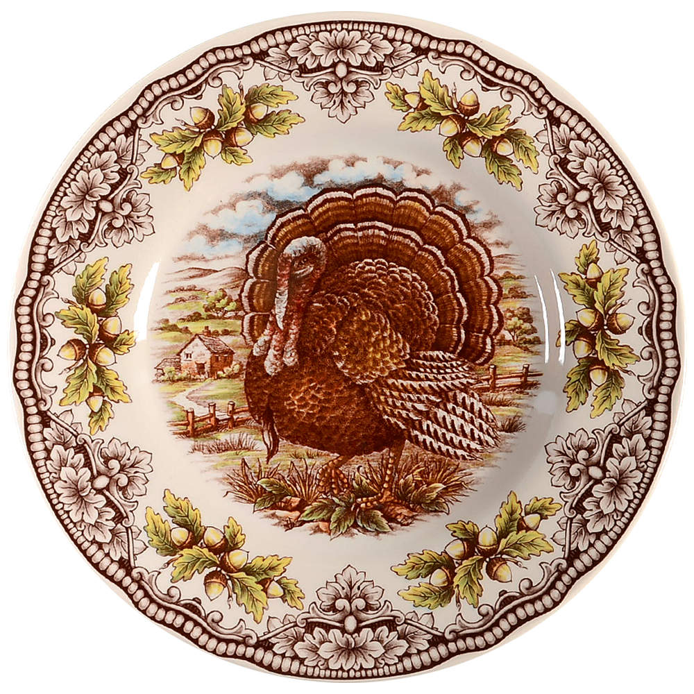 Homeland Turkey Salad Plate by Victorian English Pottery-Royal Stafford-1