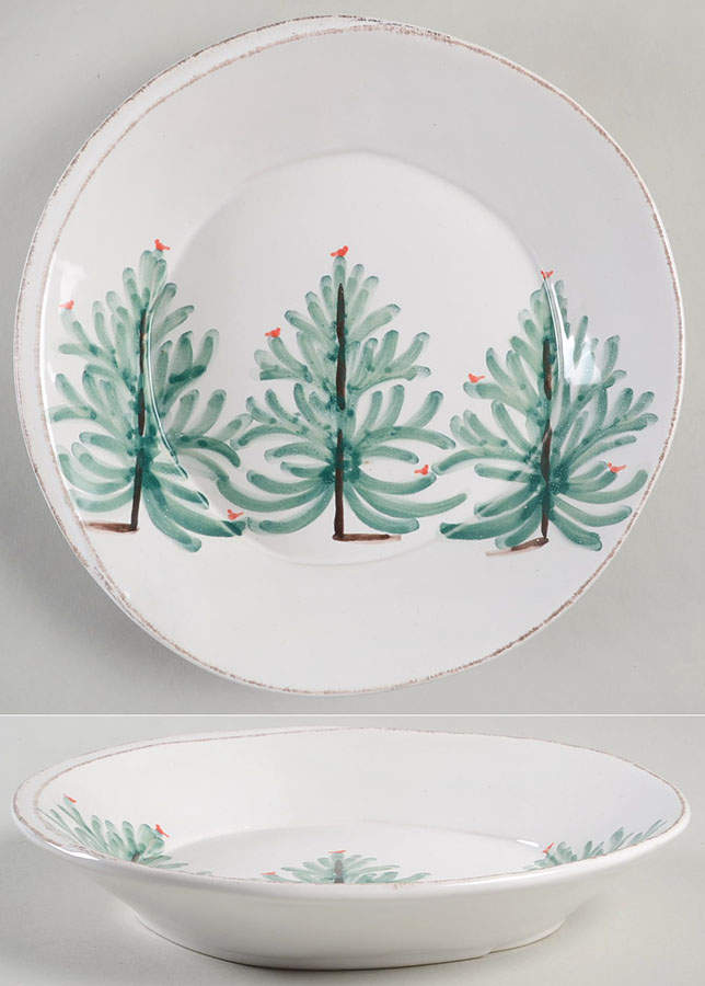 Lastra Holiday 8" Individual Pasta Bowl by Vietri (Italy)-1