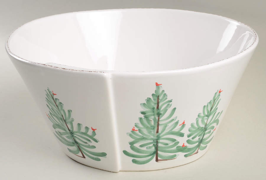 Lastra Holiday 8" Round Serving Bowl by Vietri (Italy)-1