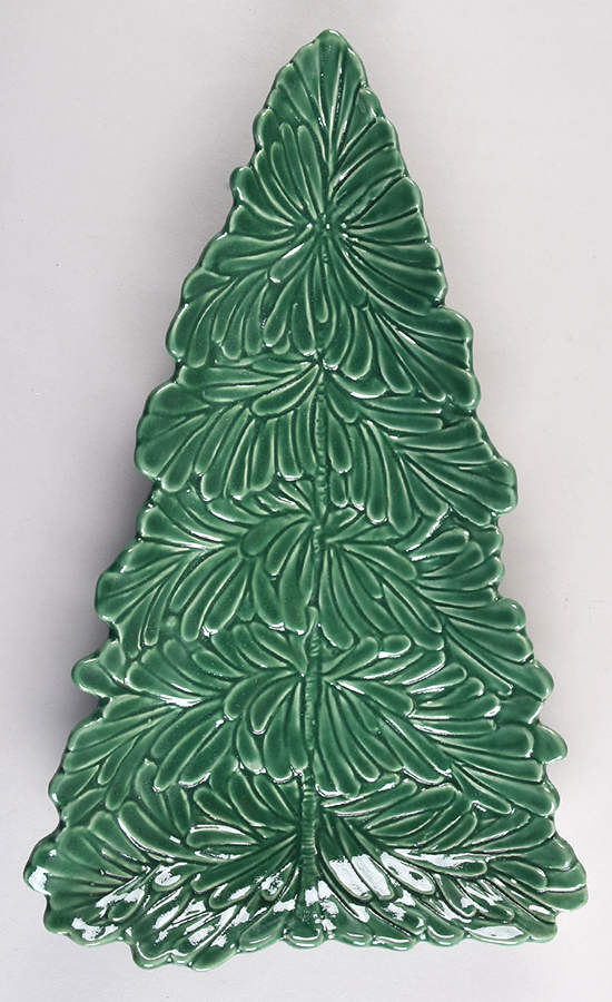 Lastra Holiday Large Tree Shaped Dish by Vietri (Italy)-1