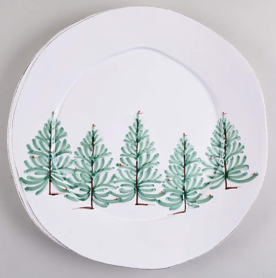 Lastra Holiday 14" Chop Plate (Round Platter) by Vietri (Italy)-1