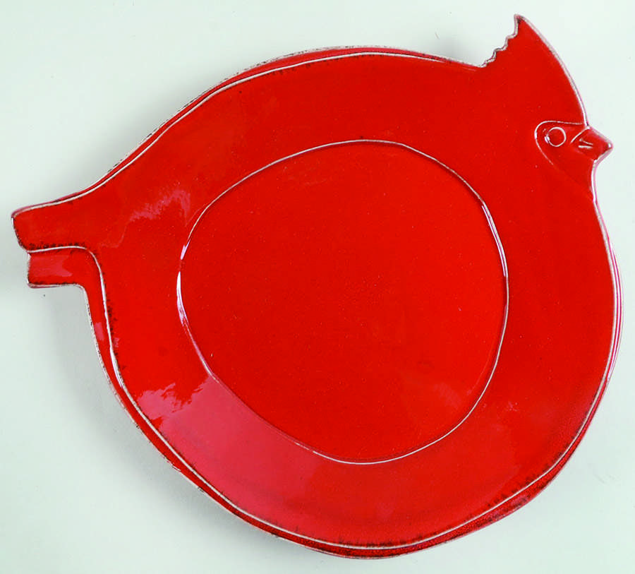 Lastra Holiday 11" Figural Platter by Vietri (Italy)-1