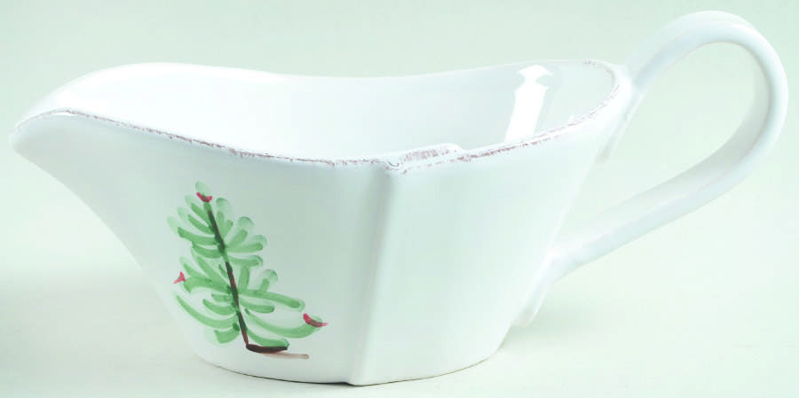 Lastra Holiday Gravy Boat by Vietri (Italy)-1