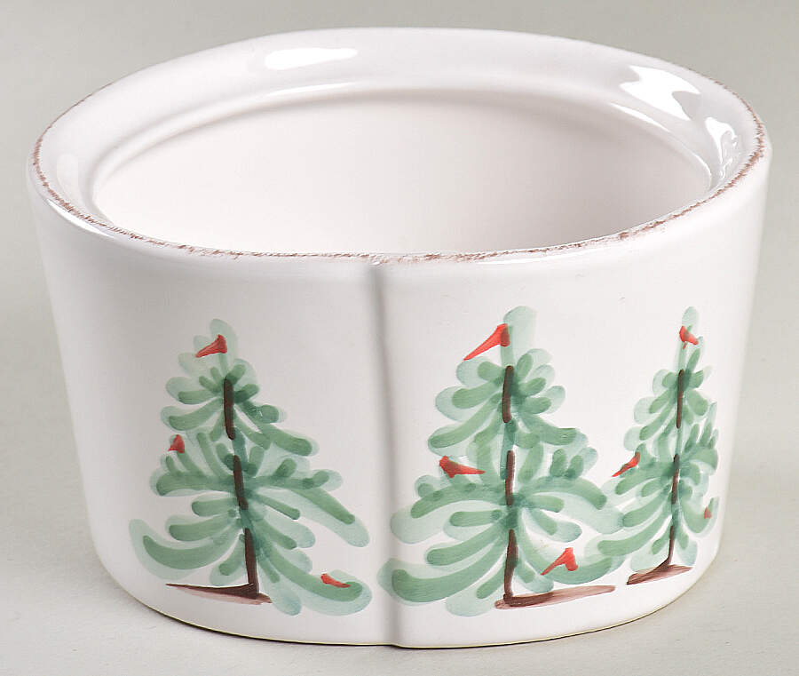 Lastra Holiday Sugar Bowl No Lid by Vietri (Italy)-1