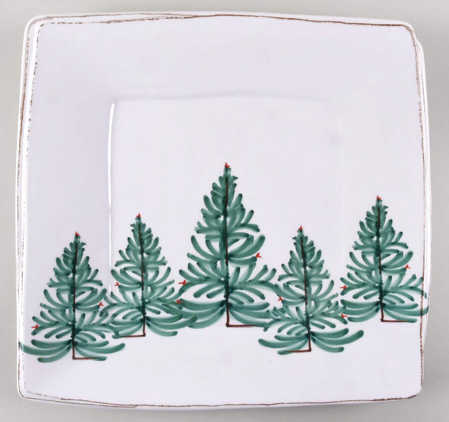 Lastra Holiday 15" Melamine Square Serving Platter by Vietri (Italy)-1