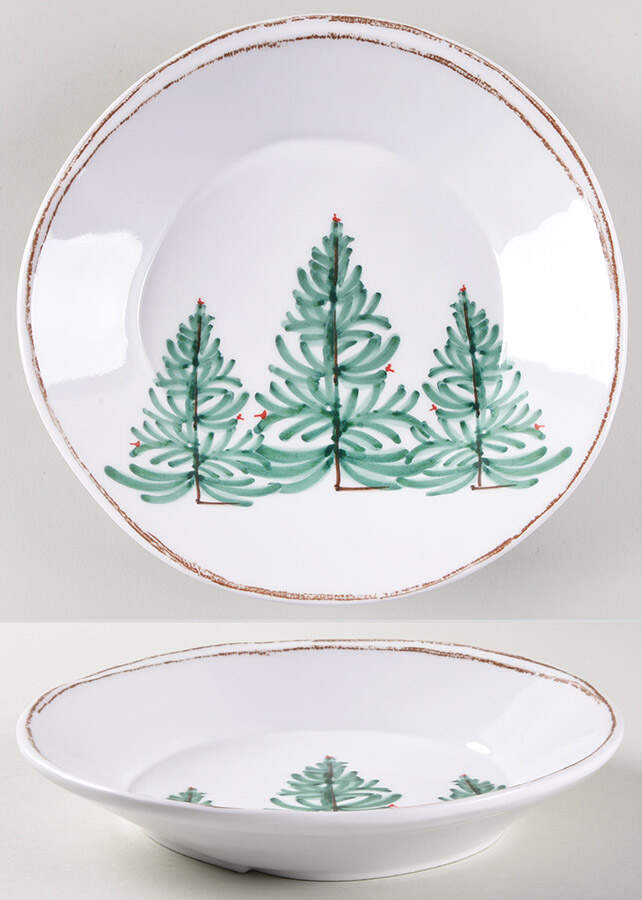 Lastra Holiday 8" Melamine Individual Pasta Bowl by Vietri (Italy)-1