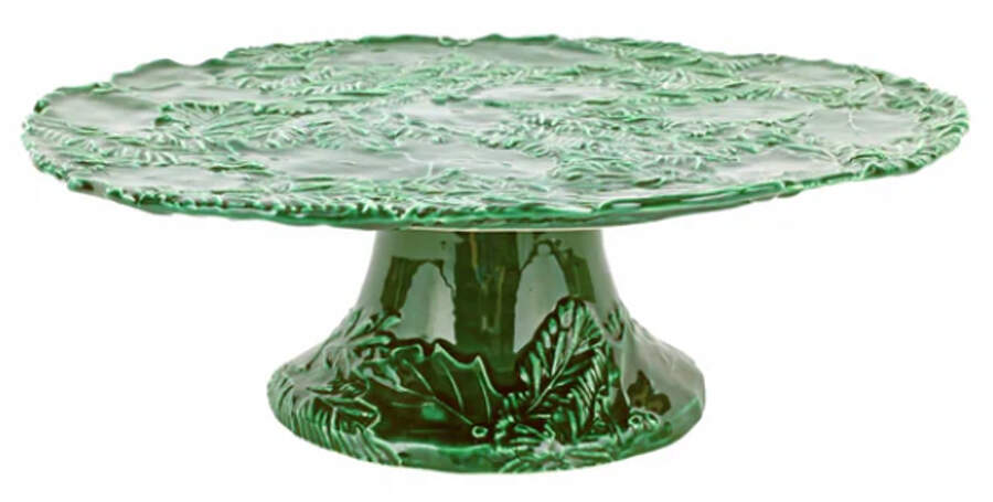 Lastra Holiday 13" Diameter Pedestal Cake Stand by Vietri (Italy)-1