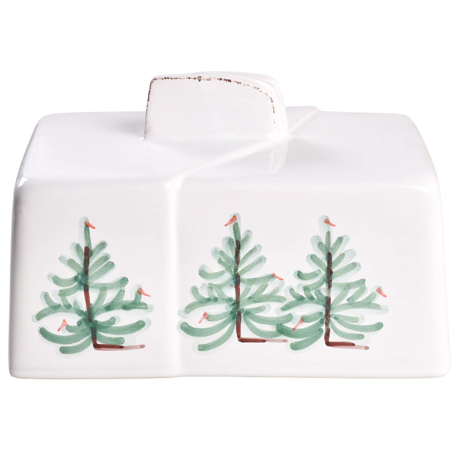Lastra Holiday Lid for 1/4 Lb Butter by Vietri (Italy)-1