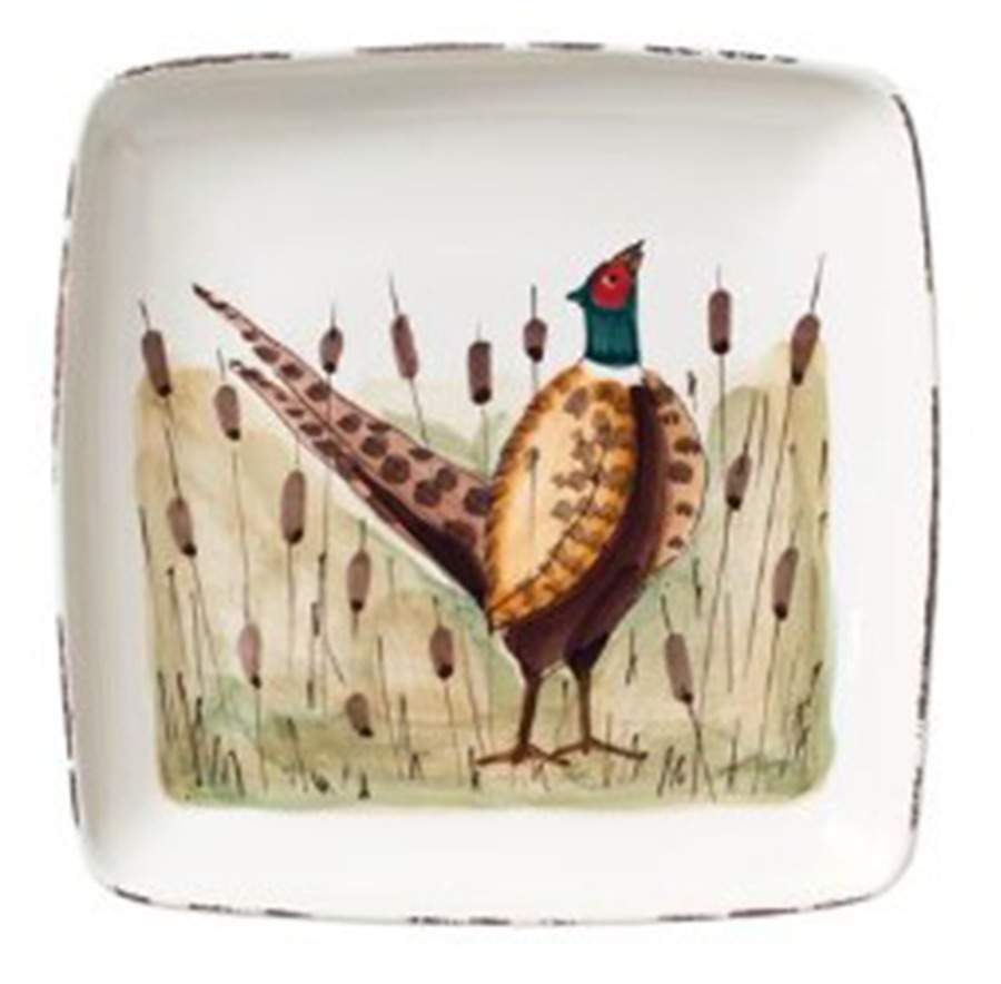 Wildlife 12" Square Serving Platter by Vietri (Italy)-1