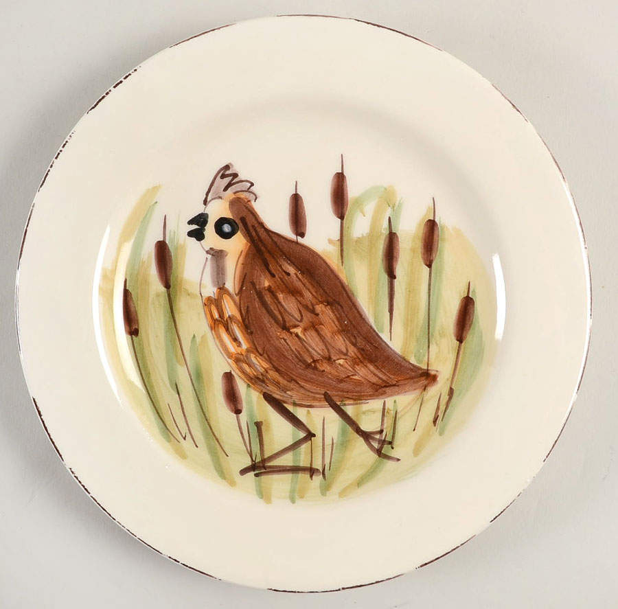 Wildlife Salad Plate by Vietri (Italy)-1