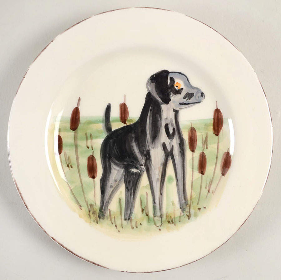 Wildlife Salad Plate by Vietri (Italy)-1