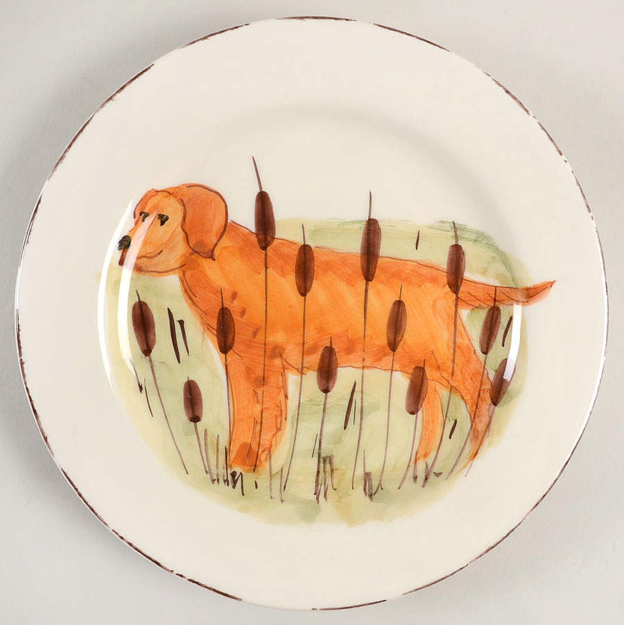 Wildlife Salad Plate by Vietri (Italy)-1