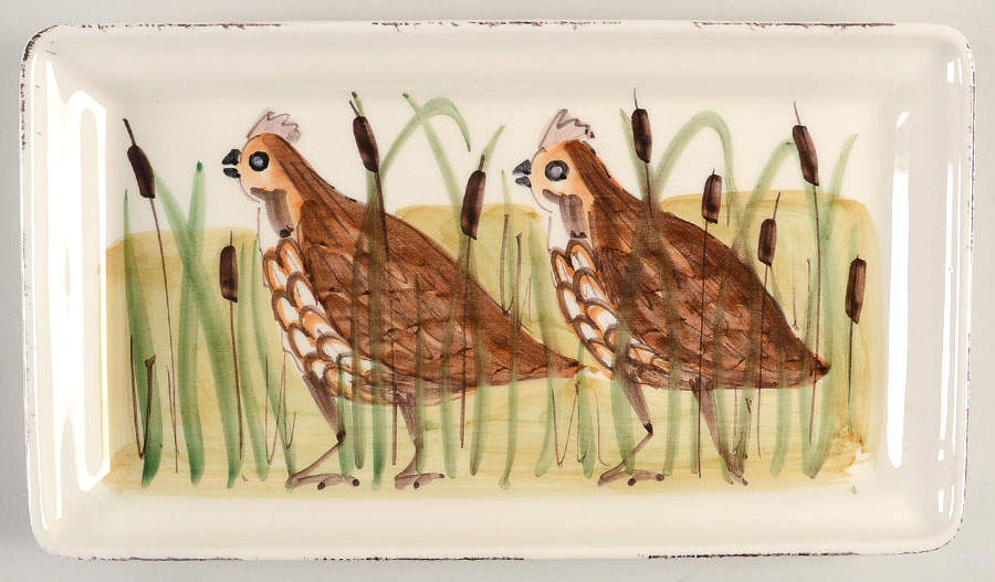 Wildlife 13" Rectangular Serving Platter by Vietri (Italy)-1