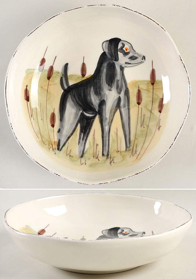 Wildlife 8" Individual Pasta Bowl by Vietri (Italy)-1
