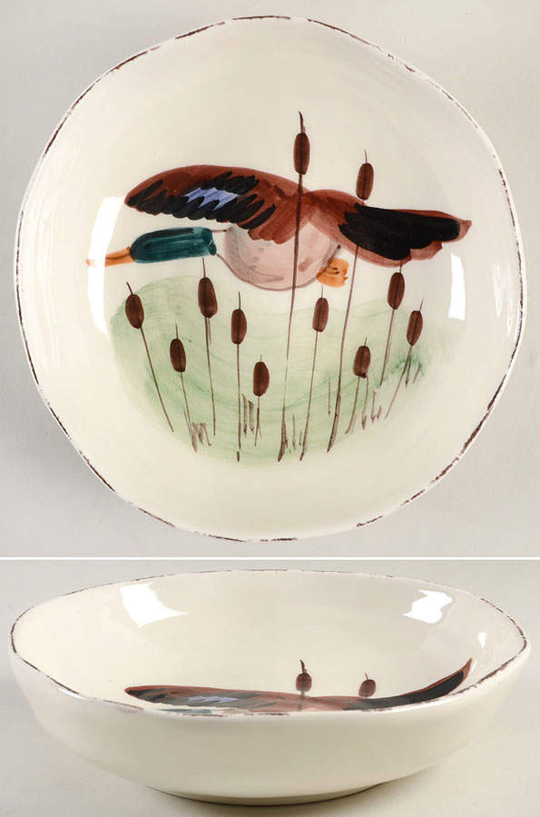 Wildlife 8" Individual Pasta Bowl by Vietri (Italy)-1