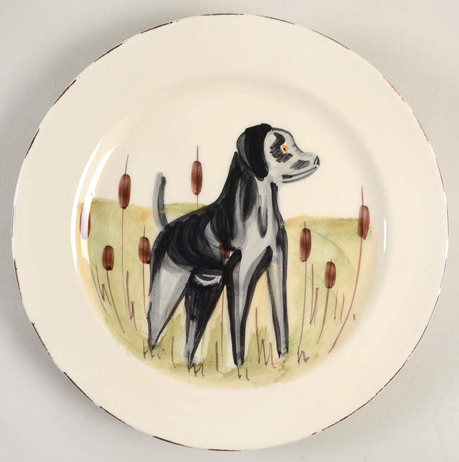 Wildlife Dinner Plate by Vietri (Italy)-1