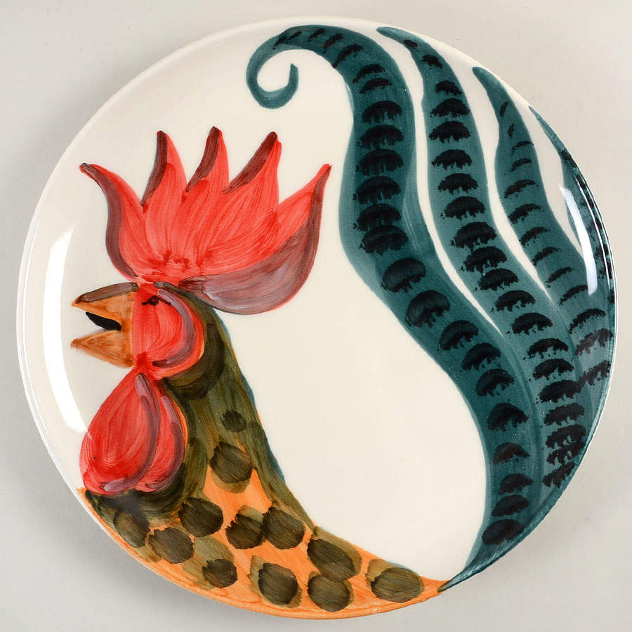 Wildlife 14" Round Platter by Vietri (Italy)-1