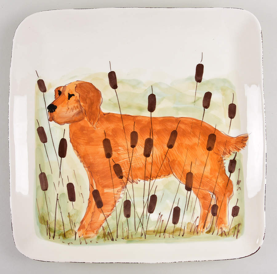 Wildlife 16" Square Serving Platter by Vietri (Italy)-1