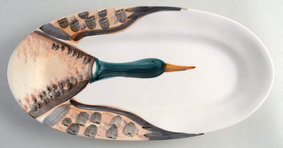 Wildlife 16" Oval Serving Platter by Vietri (Italy)-1