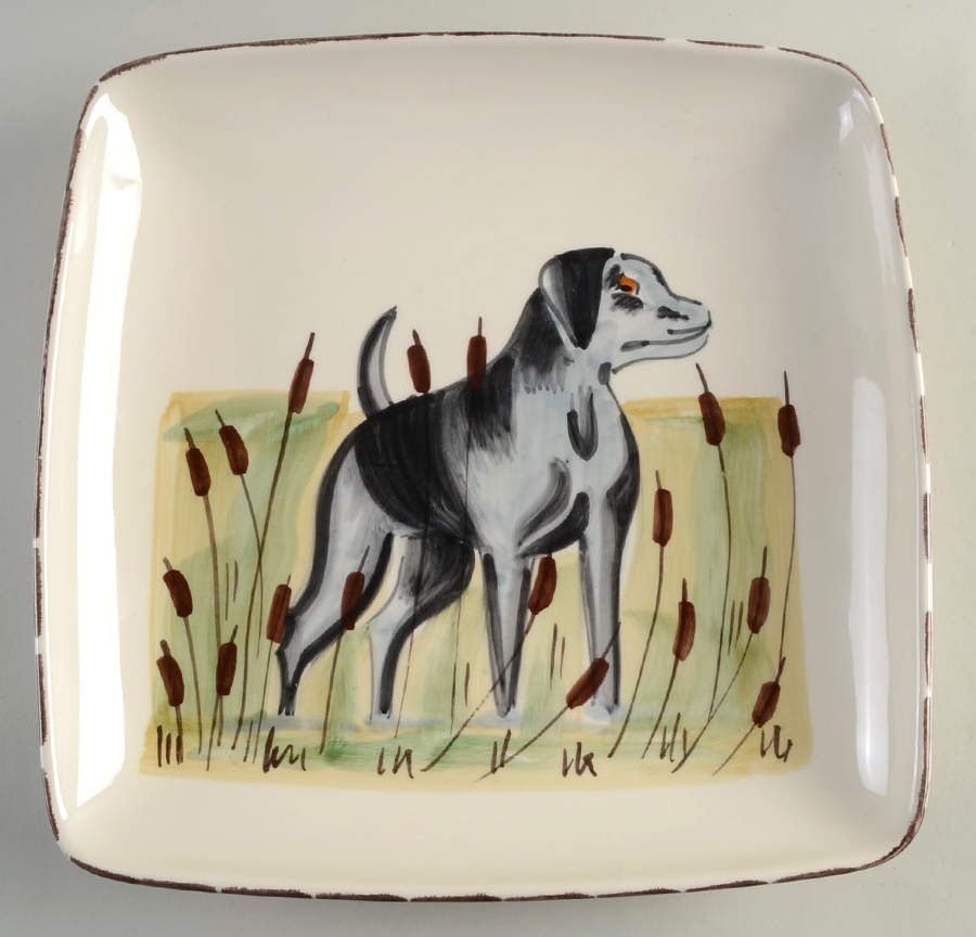 Wildlife 12" Square Serving Platter by Vietri (Italy)-1