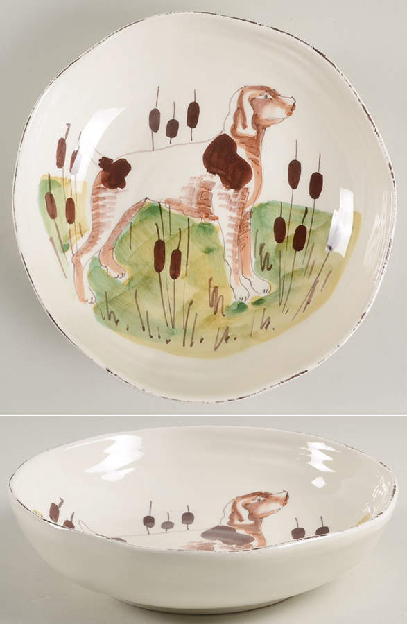 Wildlife 8" Individual Pasta Bowl by Vietri (Italy)-1