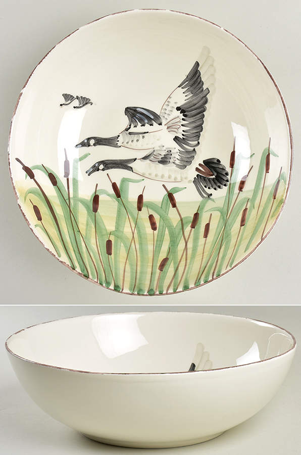 Wildlife 11" Round Serving Bowl by Vietri (Italy)-1