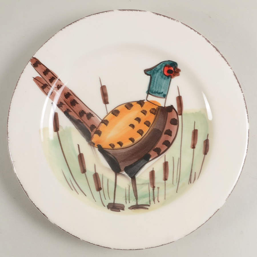 Wildlife Salad Plate by Vietri (Italy)-1