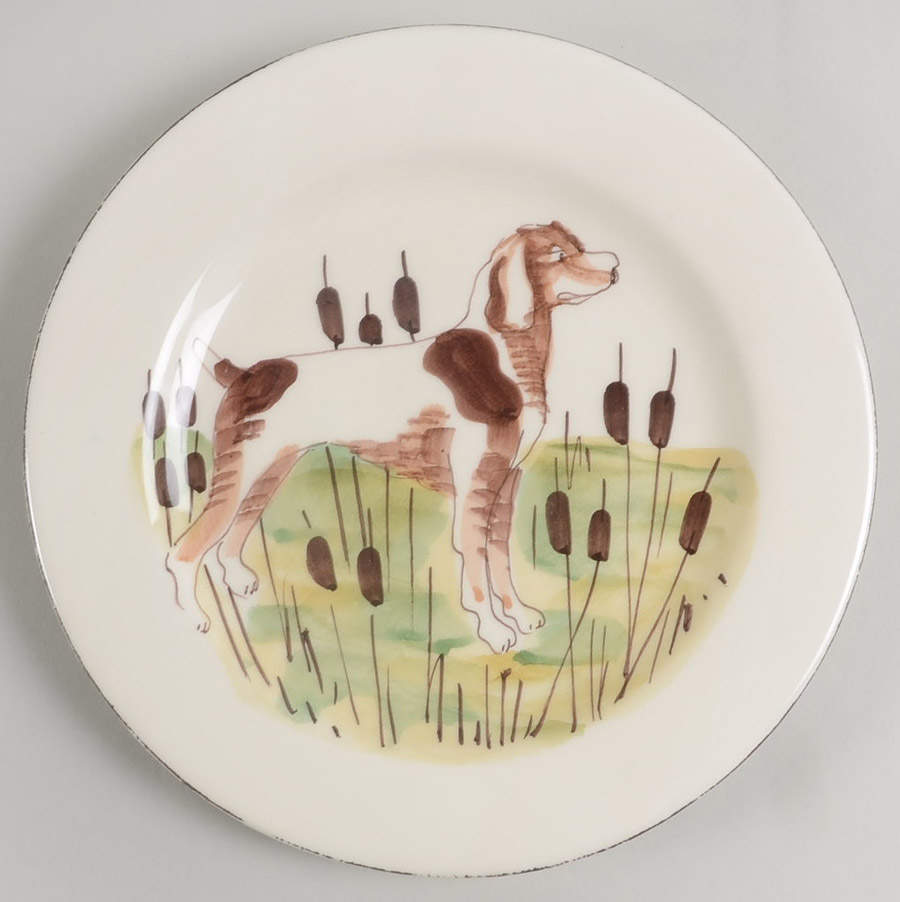 Wildlife Salad Plate by Vietri (Italy)-1