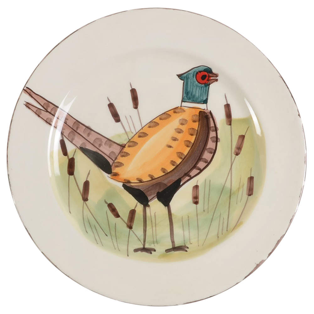 Wildlife Dinner Plate by Vietri (Italy)-1