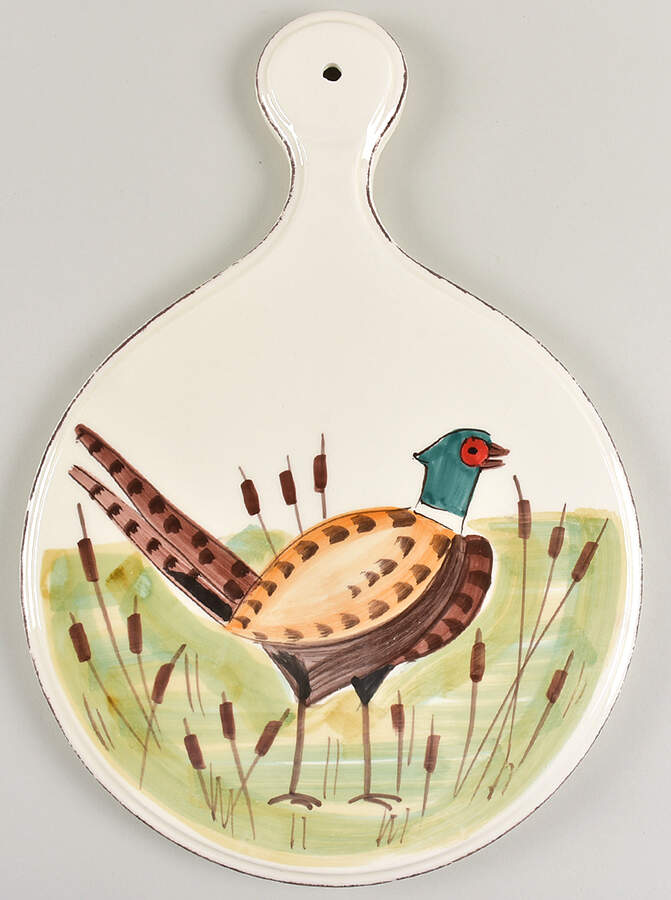 Wildlife Handled Cheese Board by Vietri (Italy)-1