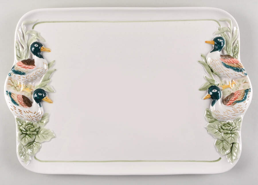 Wildlife 18" Rectangular Serving Platter by Vietri (Italy)-1