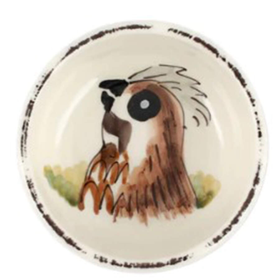 Wildlife Condiment Bowl by Vietri (Italy)-1