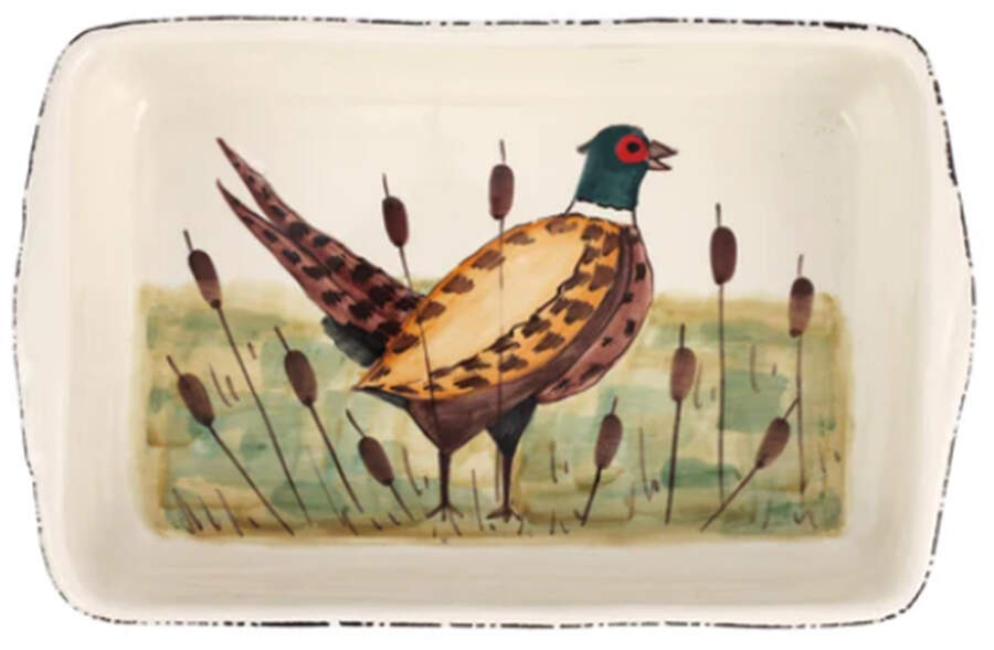 Wildlife 14" Rectangular Baker by Vietri (Italy)-1