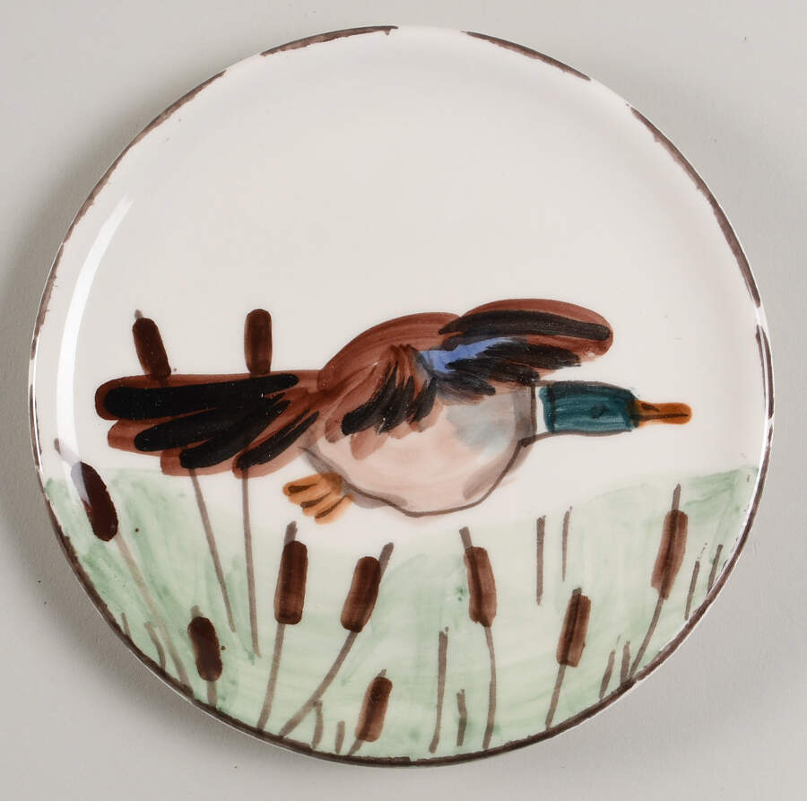 Wildlife Canape Plate by Vietri (Italy)-1