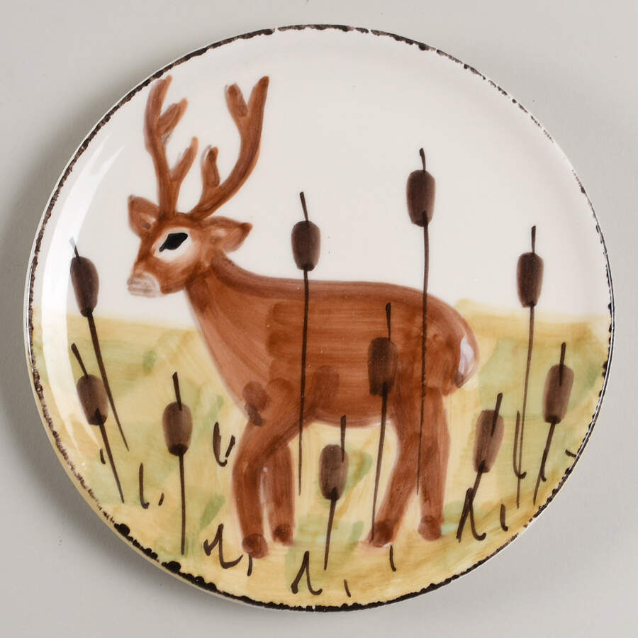 Wildlife Canape Plate by Vietri (Italy)-1